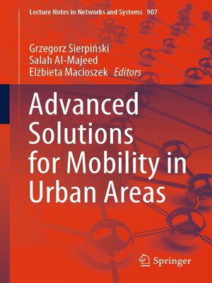 cover image of Advanced Solutions for Mobility in Urban Areas